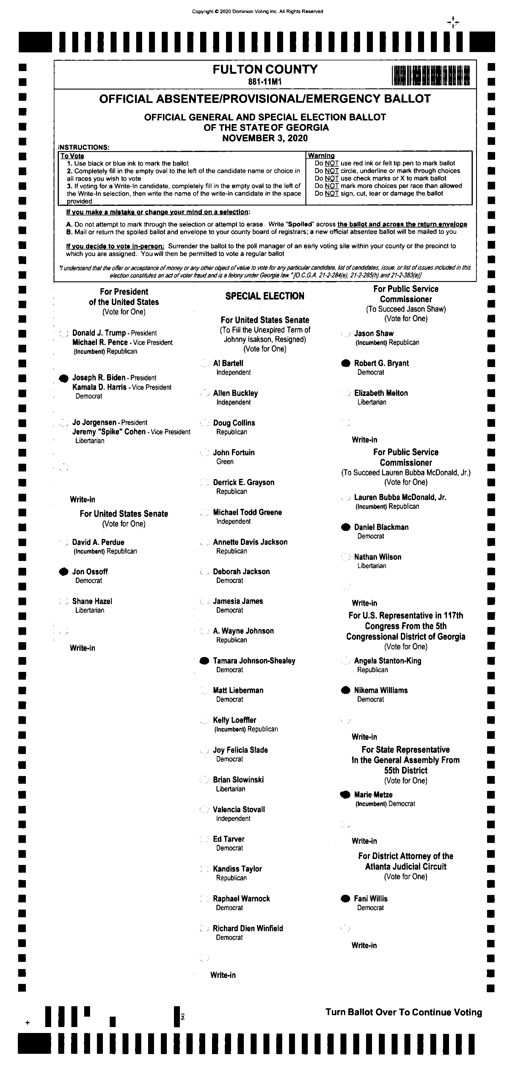 Doubled Ballot